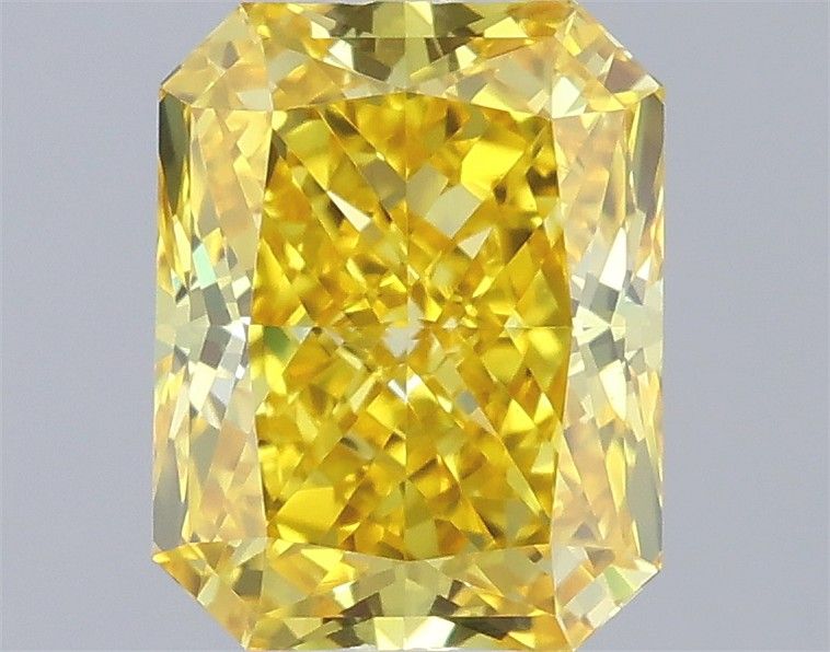 0.69 CT Fancy Vivid Yellow RADIANT