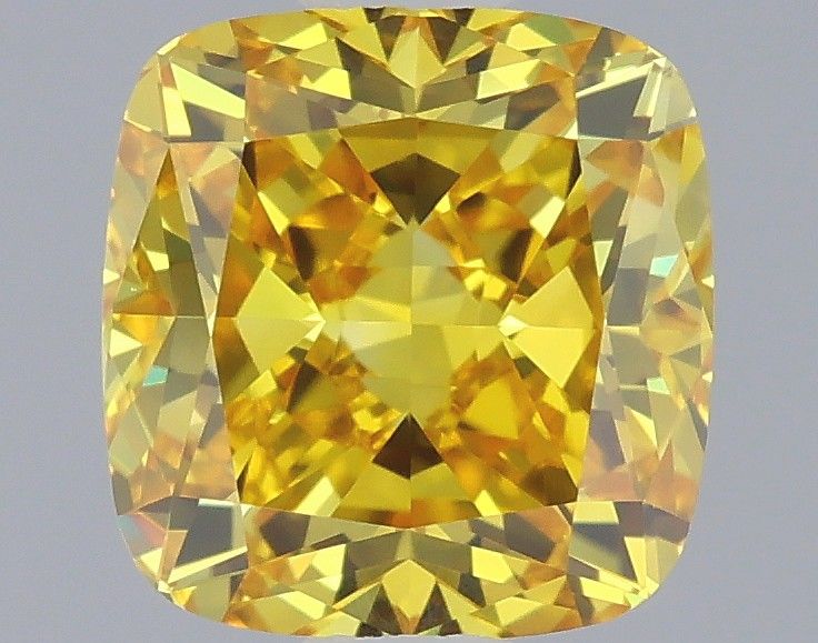 1.1 CT Fancy Vivid Yellow CUSHION MODIFIED