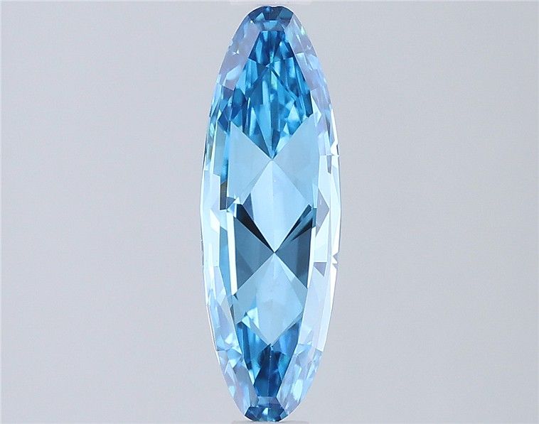 0.87 CT Fancy Vivid Blue OVAL