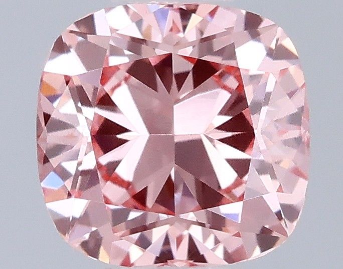 0.95 CT Fancy Vivid Pink CUSHION MODIFIED