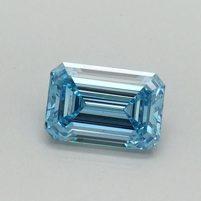 0.44 CT Fancy Vivid Blue EMERALD