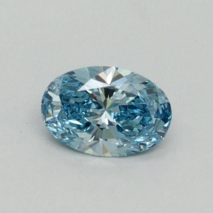 0.35 CT Fancy Vivid Blue OVAL