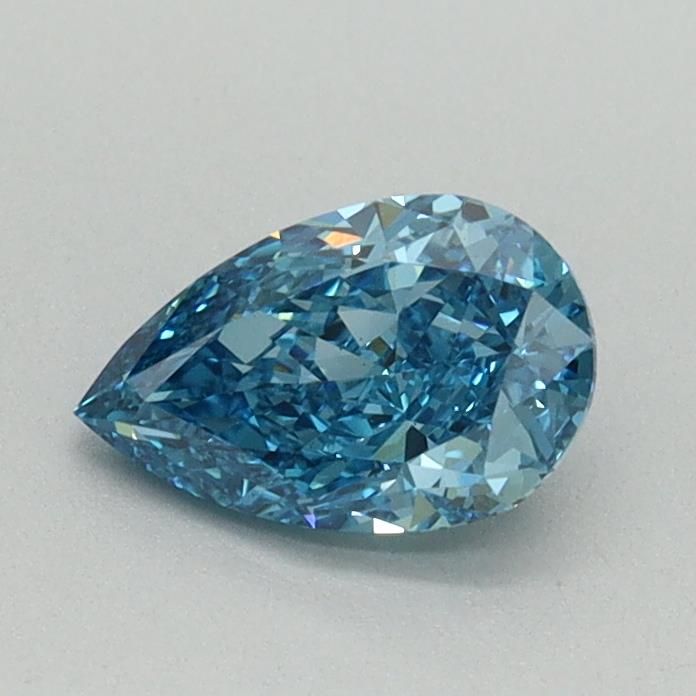 0.62 CT Fancy Vivid Blue PEAR