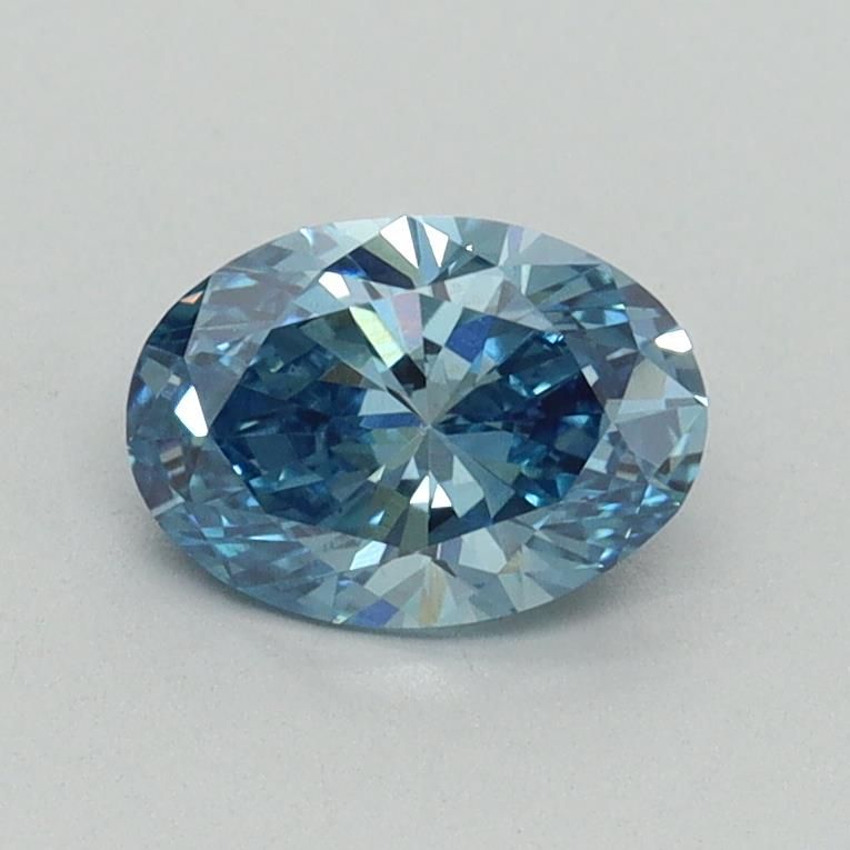 0.75 CT Fancy Vivid Blue OVAL