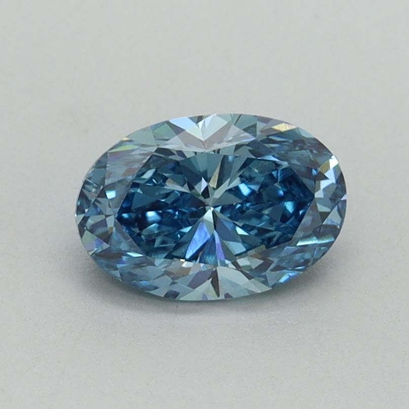 0.76 CT Fancy Vivid Blue OVAL