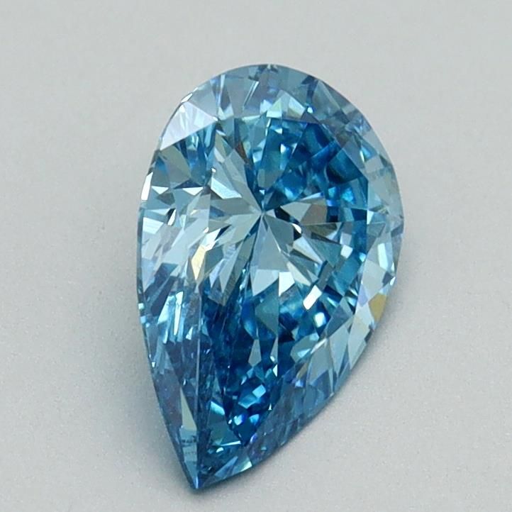 0.92 CT Fancy Vivid Blue PEAR