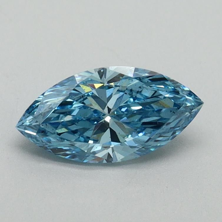 0.63 CT Fancy Vivid Blue MARQUISE