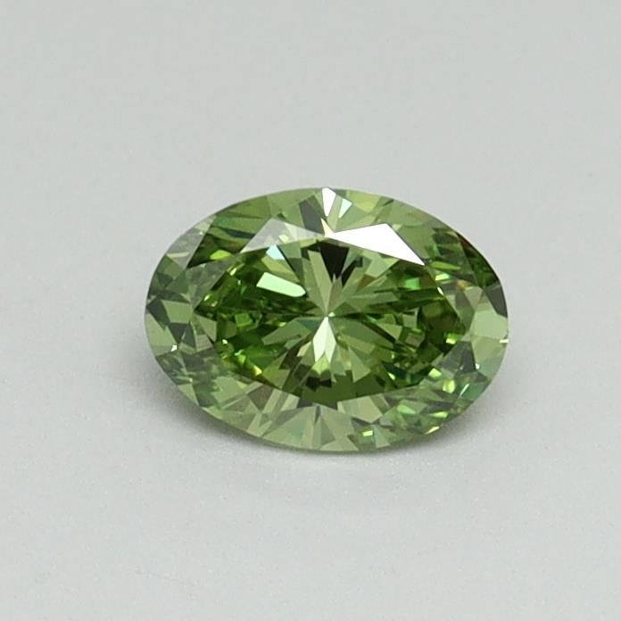 0.35 CT Fancy Vivid Green OVAL