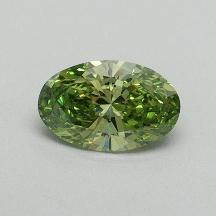 0.36 CT Fancy Vivid Green OVAL