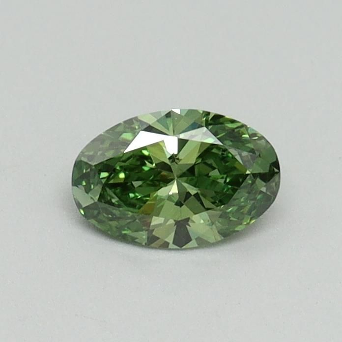 0.31 CT Fancy Vivid Green OVAL
