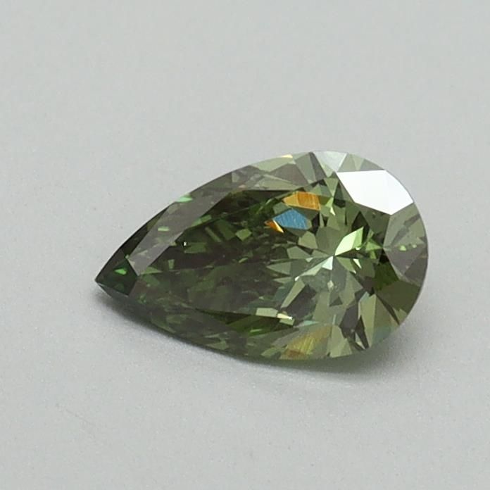 0.35 CT Fancy Vivid Green PEAR