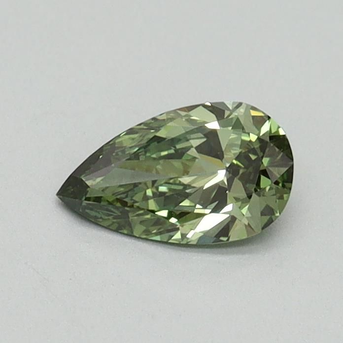 0.35 CT Fancy Vivid Green PEAR