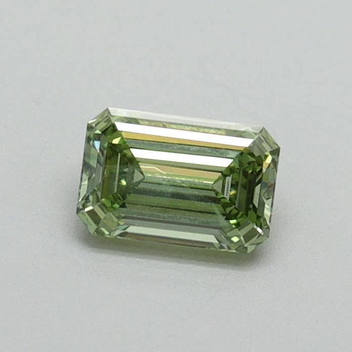 0.38 CT Fancy Vivid Green EMERALD