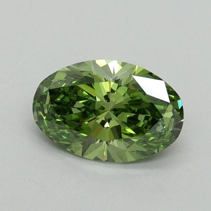 0.54 CT Fancy Vivid Green OVAL