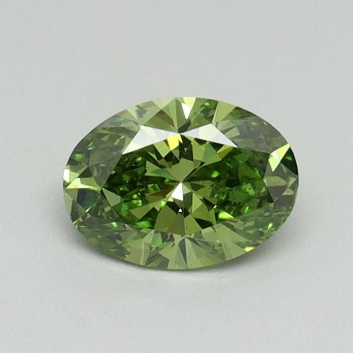 0.5 CT Fancy Vivid Green OVAL