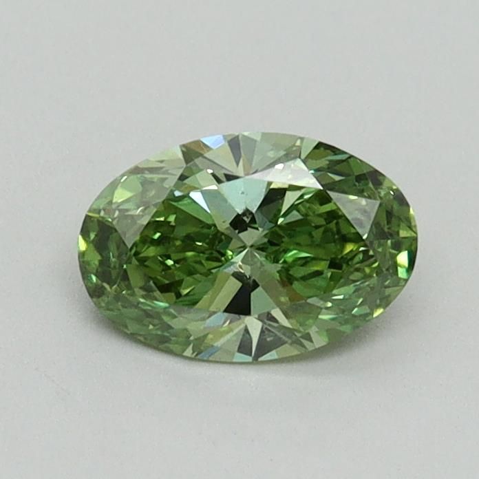 0.5 CT Fancy Vivid Green OVAL