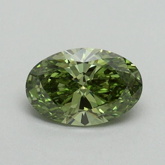 0.5 CT Fancy Vivid Green OVAL