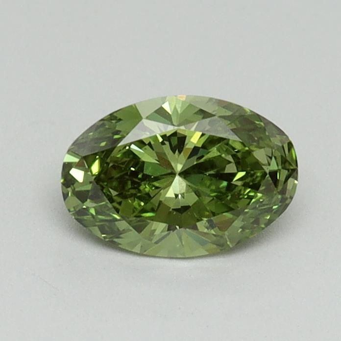 0.5 CT Fancy Vivid Green OVAL