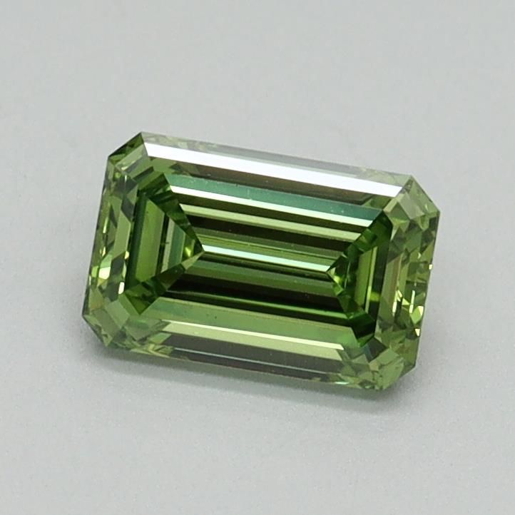 0.69 CT Fancy Vivid Green EMERALD