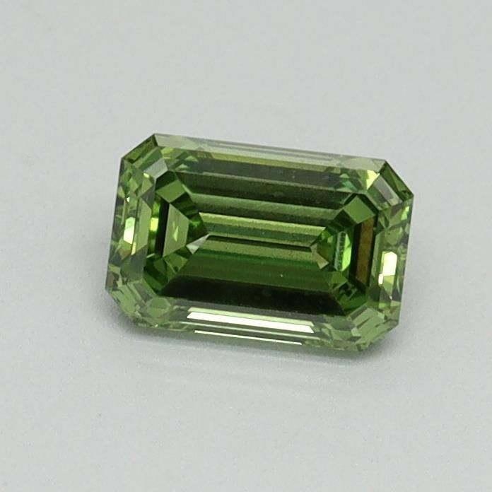 0.53 CT Fancy Vivid Green EMERALD