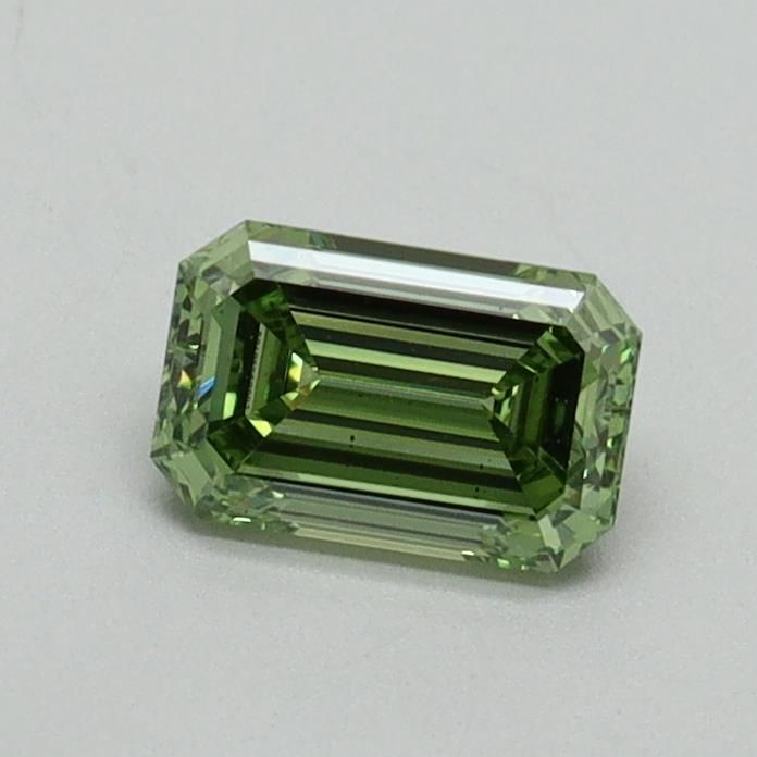0.52 CT Fancy Vivid Green EMERALD