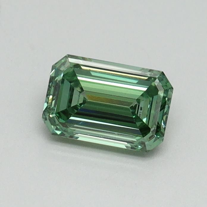 0.52 CT Fancy Vivid Green EMERALD