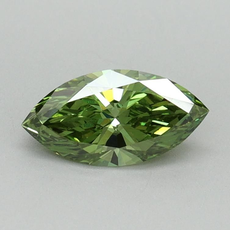 0.5 CT Fancy Vivid Green MARQUISE