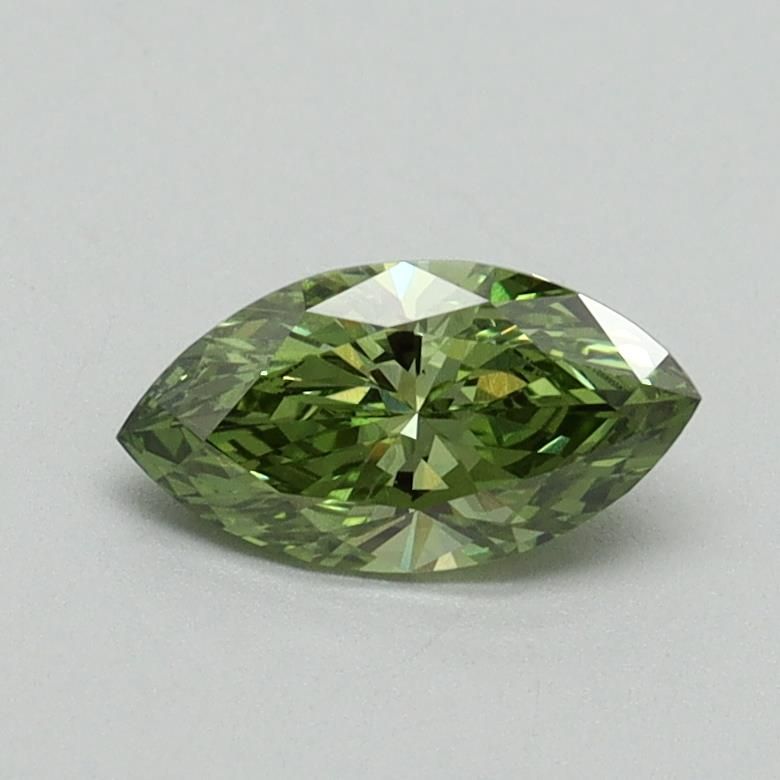 0.52 CT Fancy Vivid Green MARQUISE