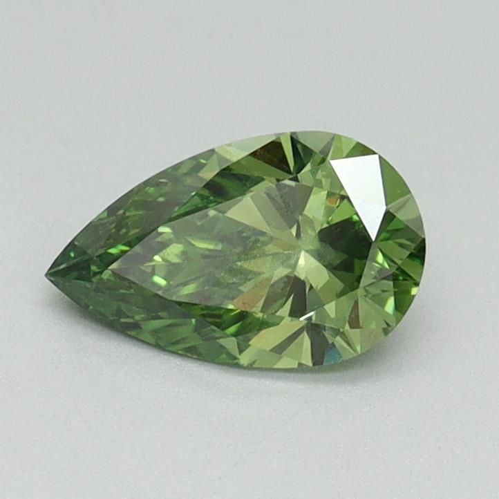 0.56 CT Fancy Vivid Green PEAR