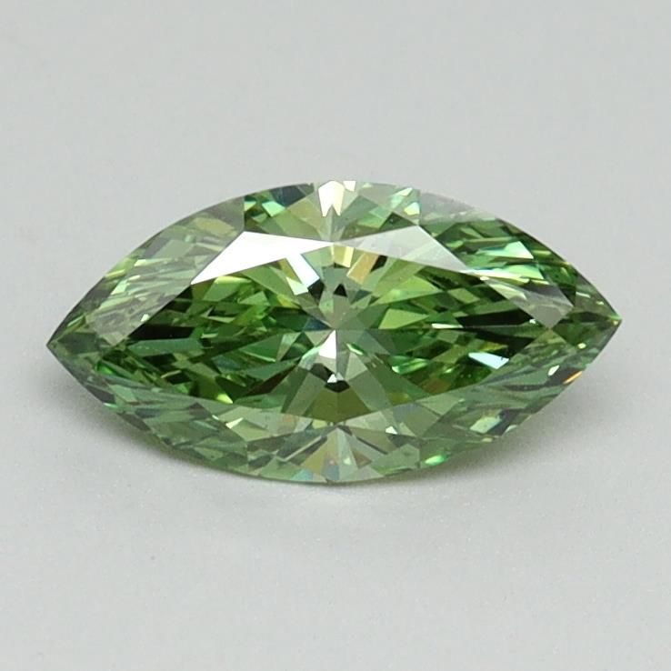 0.6 CT Fancy Vivid Green MARQUISE