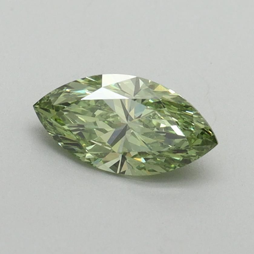 0.63 CT Fancy Vivid Green MARQUISE