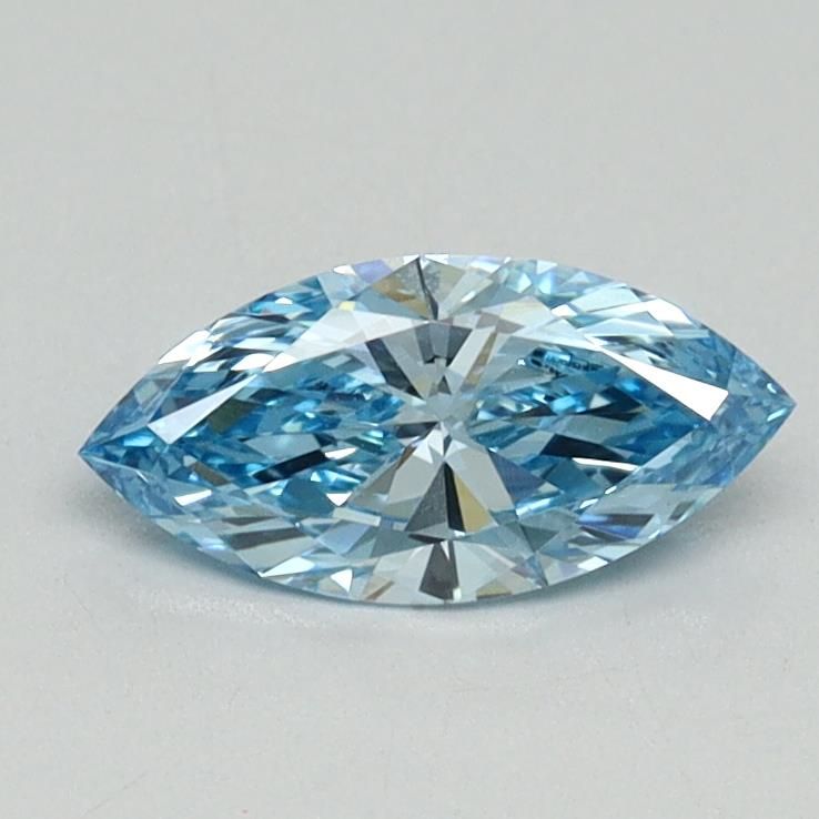 0.52 CT Fancy Vivid Blue MARQUISE