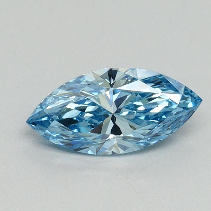 0.53 CT Fancy Vivid Blue MARQUISE