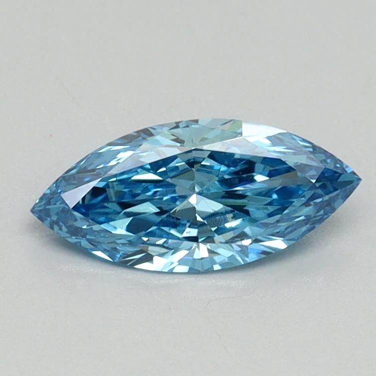 0.52 CT Fancy Vivid Blue MARQUISE
