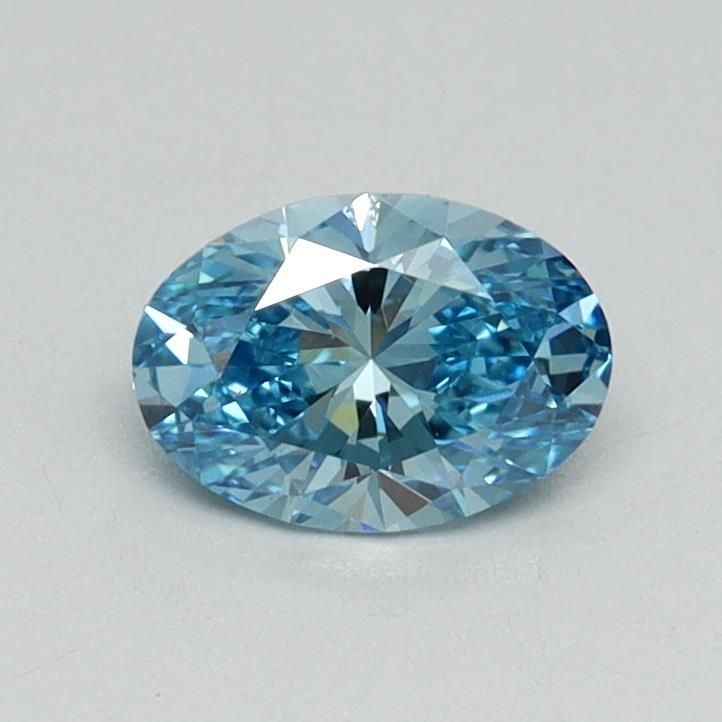 0.57 CT Fancy Vivid Blue OVAL