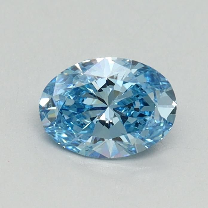 0.51 CT Fancy Vivid Blue OVAL
