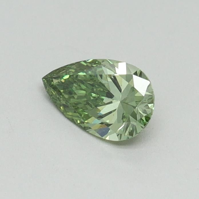 0.31 CT Fancy Vivid Green PEAR