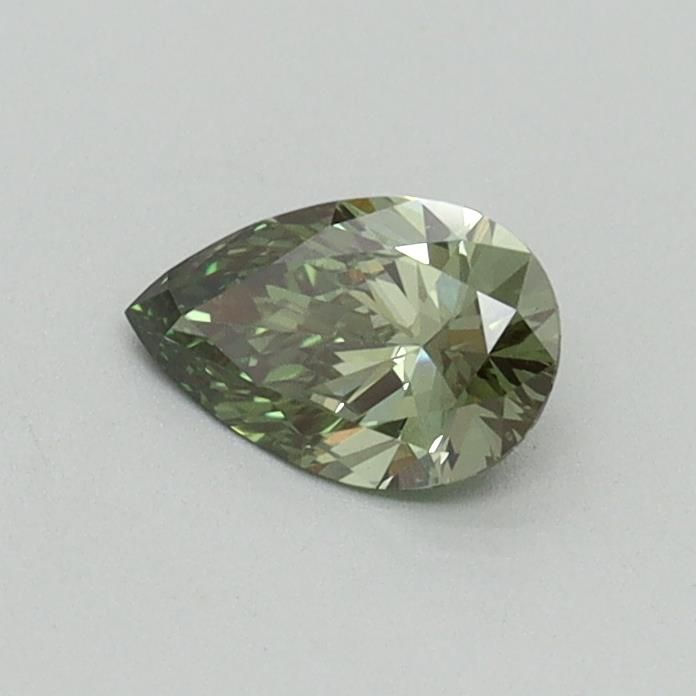 0.33 CT Fancy Vivid Green PEAR