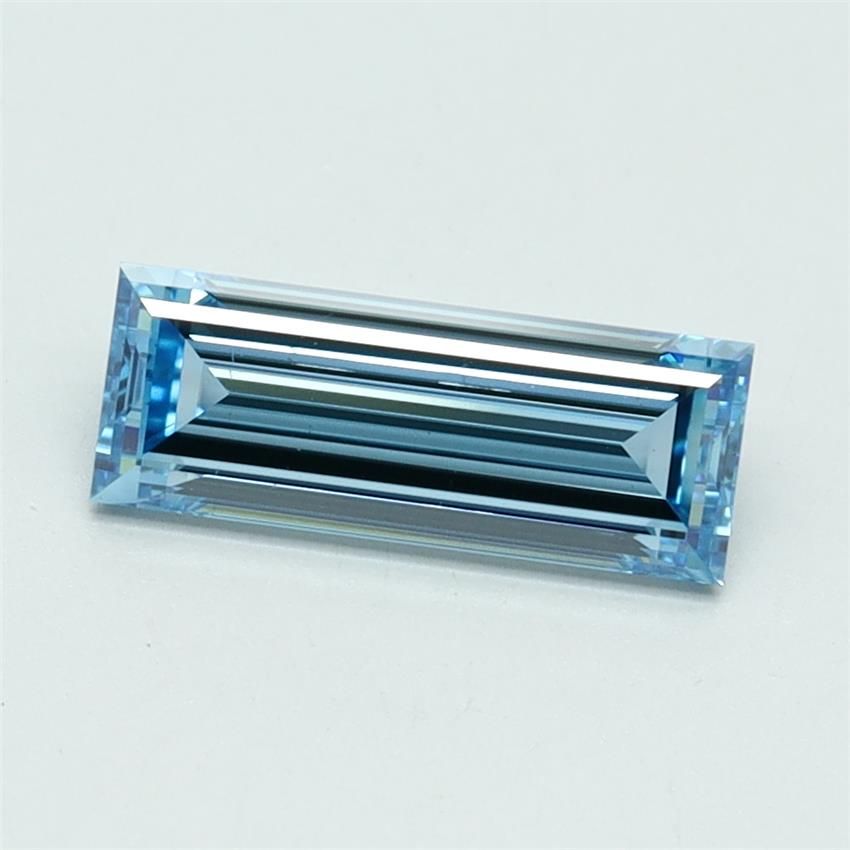 1.03 CT Fancy Intense Blue BAGUETTE