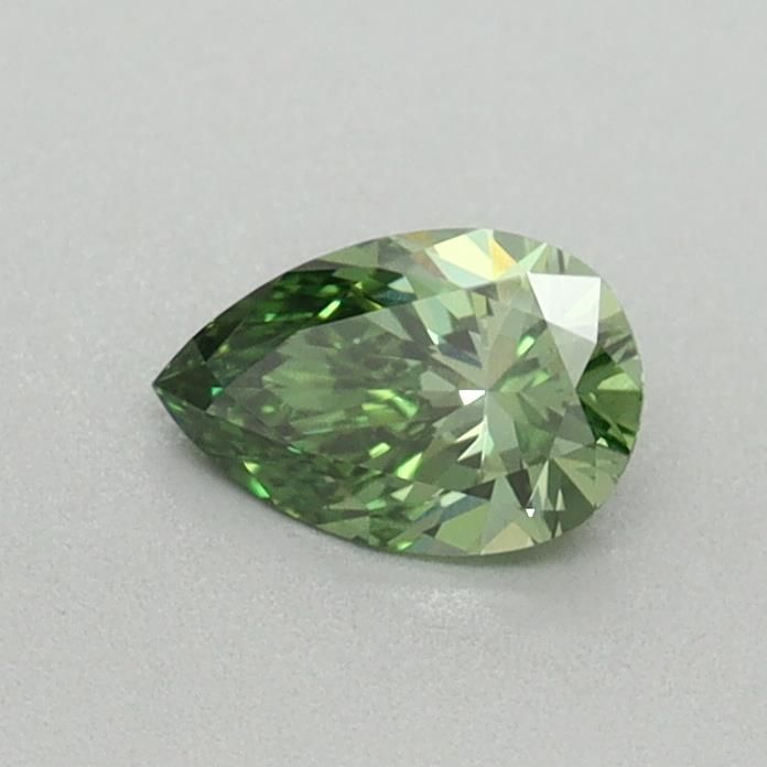 0.36 CT Fancy Vivid Green PEAR