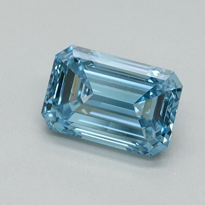 0.7 CT Fancy Vivid Blue EMERALD