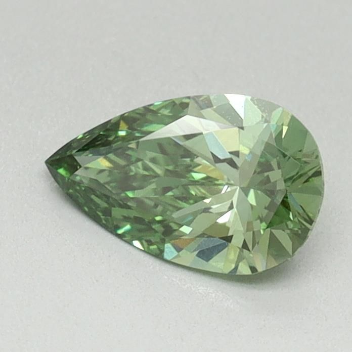 0.59 CT Fancy Vivid Green PEAR