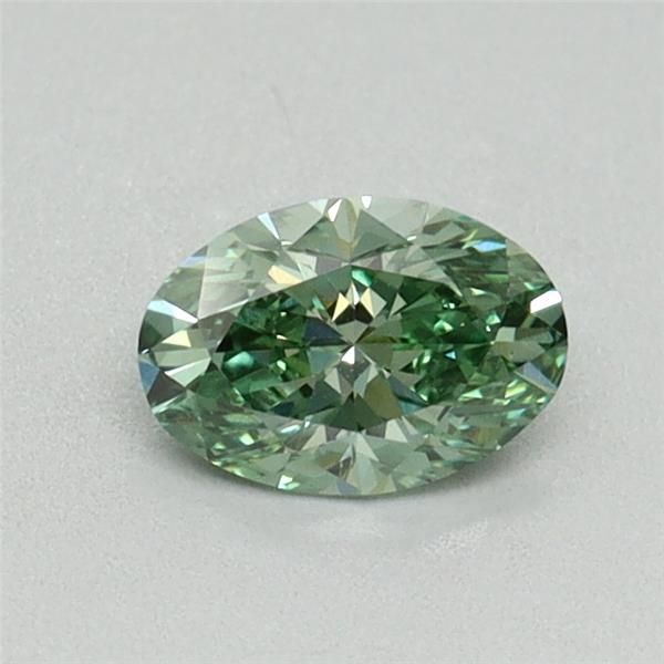 0.45 CT Fancy Vivid Green OVAL