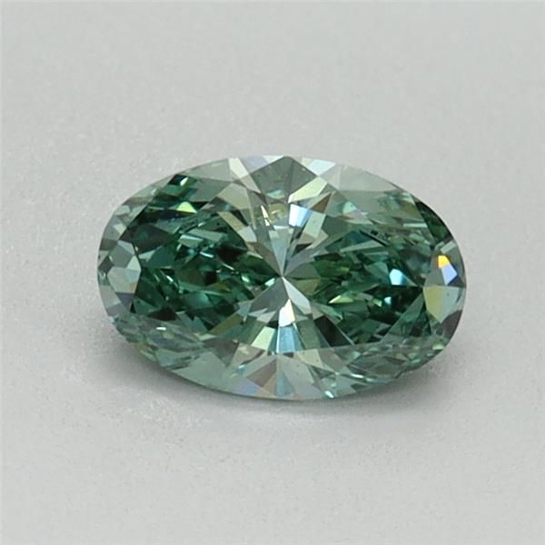 0.46 CT Fancy Vivid Green OVAL