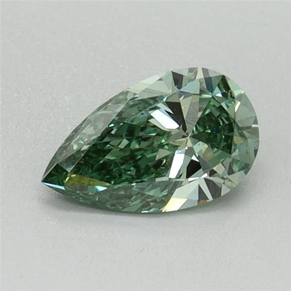 0.47 CT Fancy Vivid Green PEAR