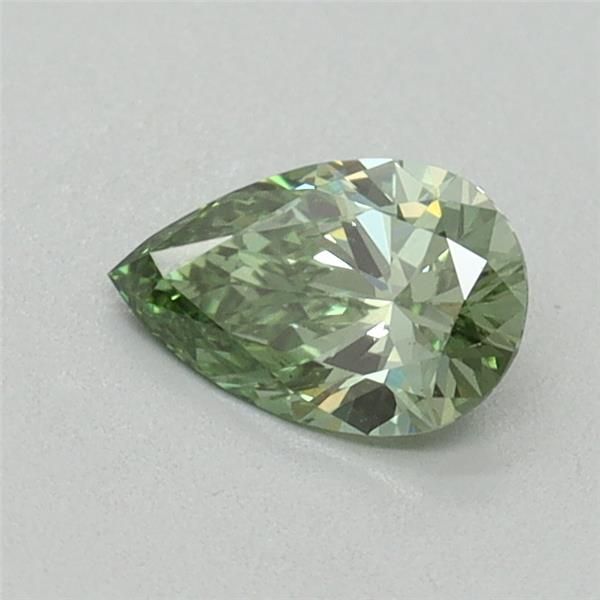 0.43 CT Fancy Vivid Green PEAR