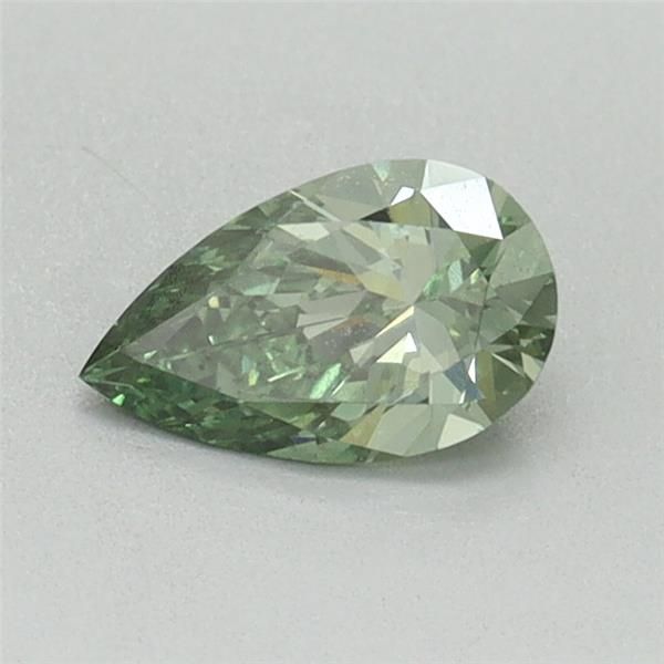 0.42 CT Fancy Vivid Green PEAR