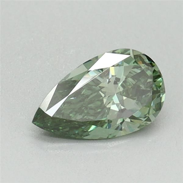 0.46 CT Fancy Vivid Green PEAR