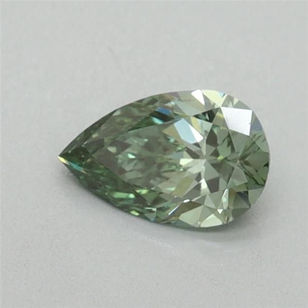 0.41 CT Fancy Vivid Green PEAR