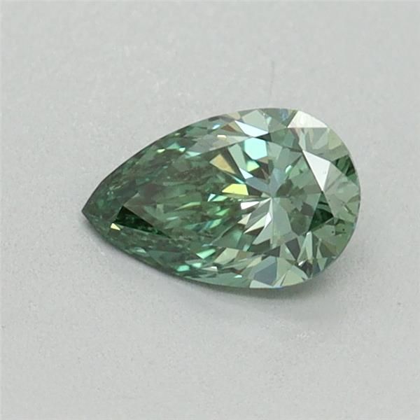 0.4 CT Fancy Vivid Green PEAR